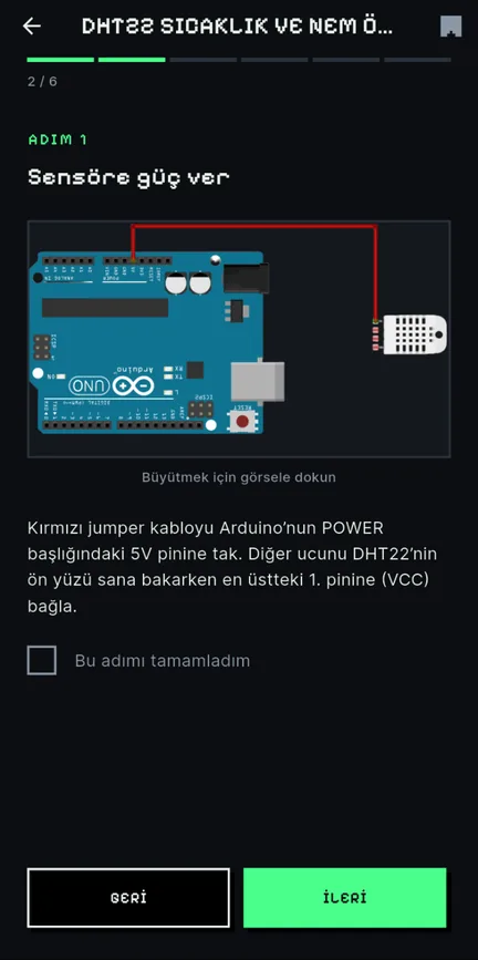 Bir projenin bağlantı adımı